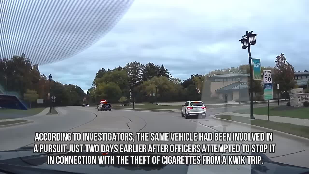Pleasant Prairie police pursuit footage from the October 2025 Gil Melendez case