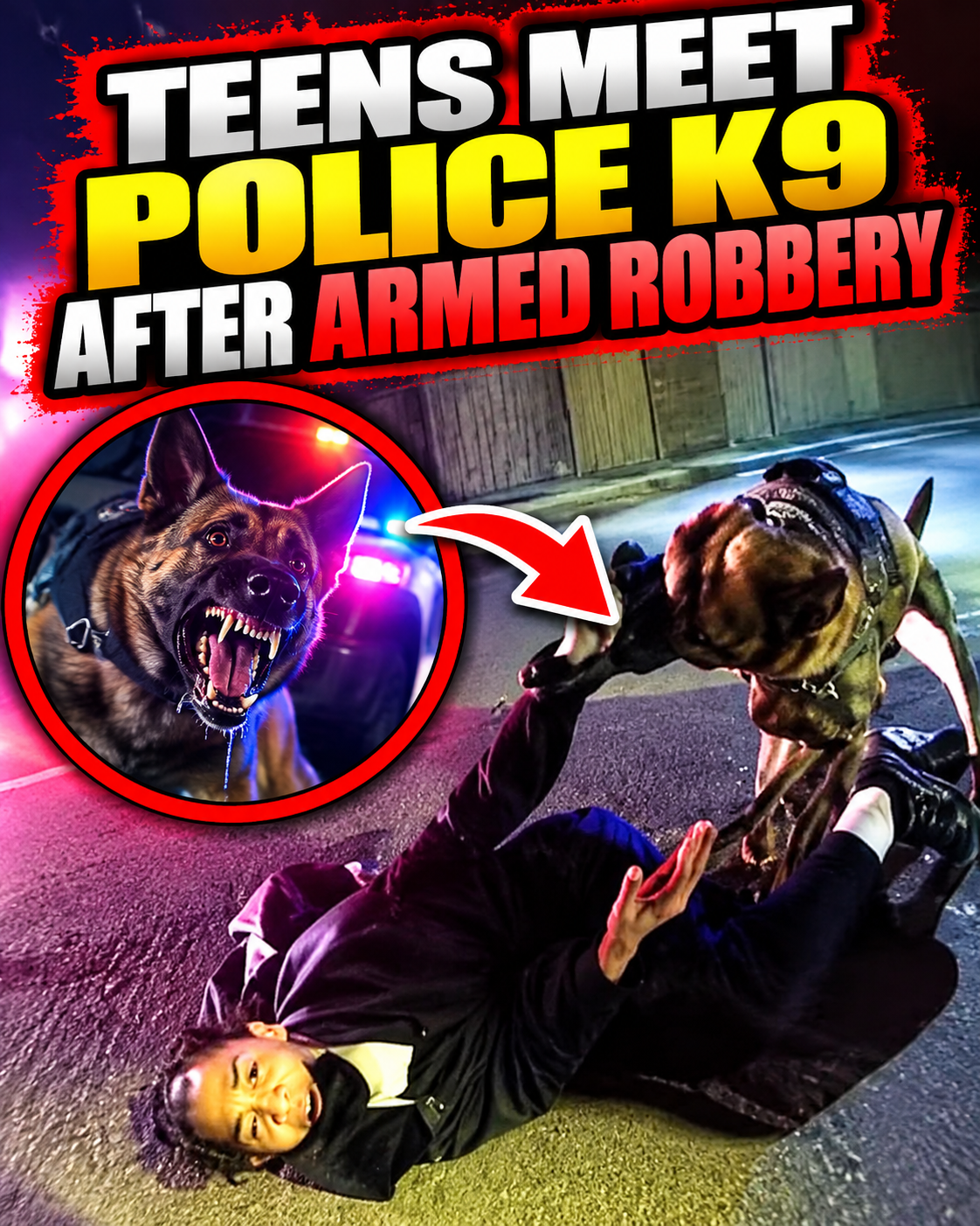 Teens Meet Police K9 after Armed Robbery