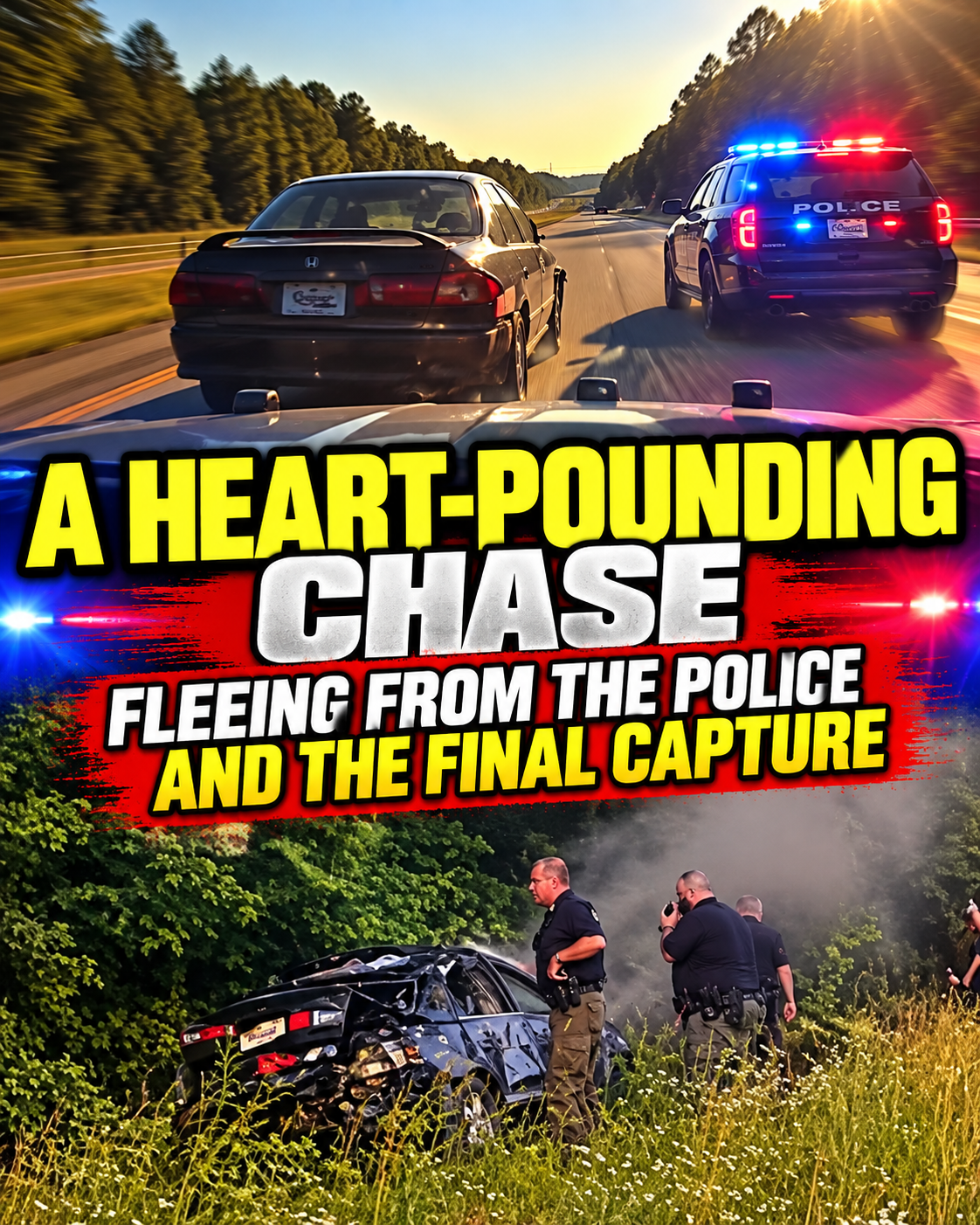 A Heart-Pounding Chase: Fleeing From The Police And The Final Capture.