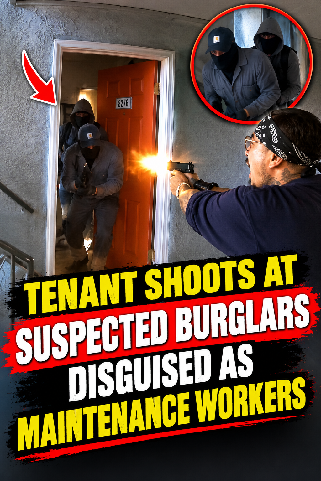 Tenant Shoots at Suspected Burglars Disguised as Maintenance Workers