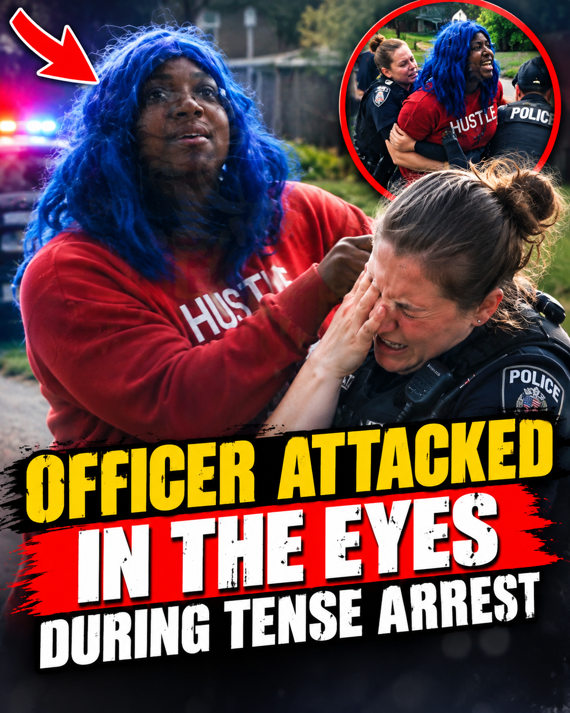 Officer Attacked in the Eyes During Tense Arrest