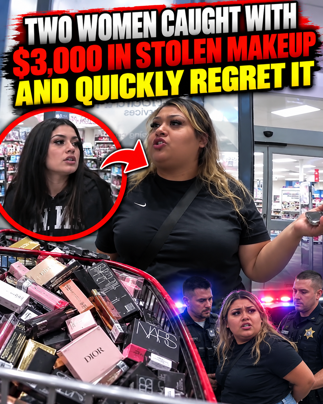 Fake Mom and Daughter Caught Stealing $3,000 in Makeup—Instantly Regret It