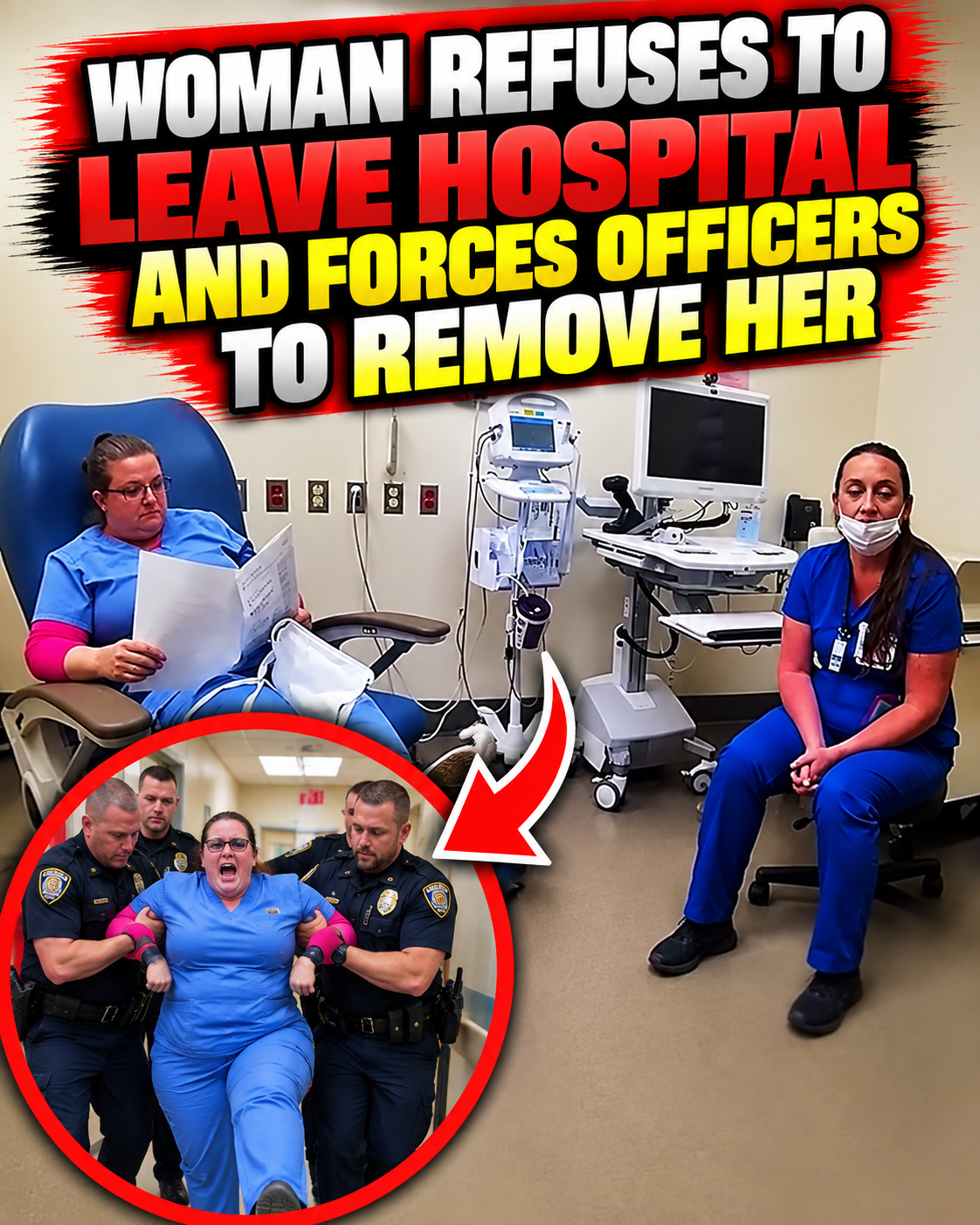 Karen Refuses to Leave Hospital Cops Drag Her Out | Karens Getting Arrested By Police2