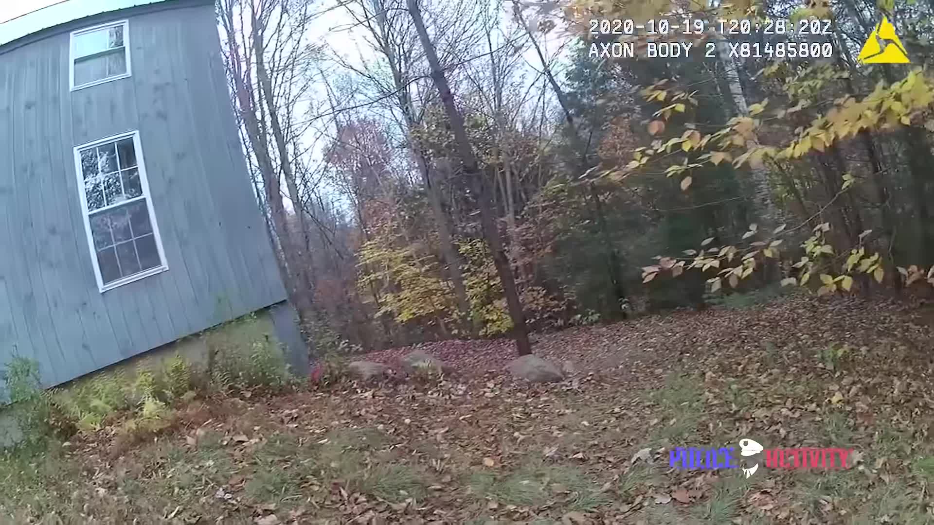 Uncropped frame from the supplied Ethan Freeman body-camera video