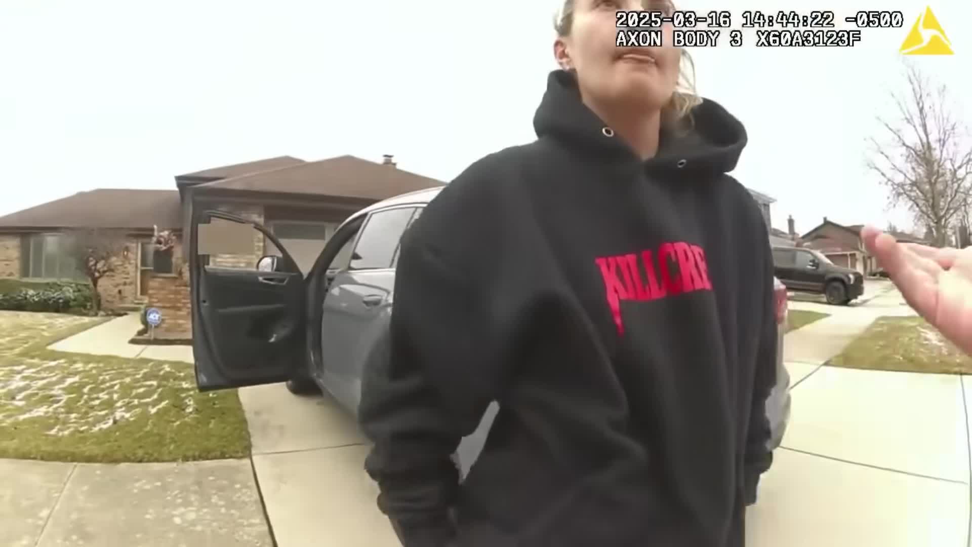 Uncropped frame from the supplied police footage