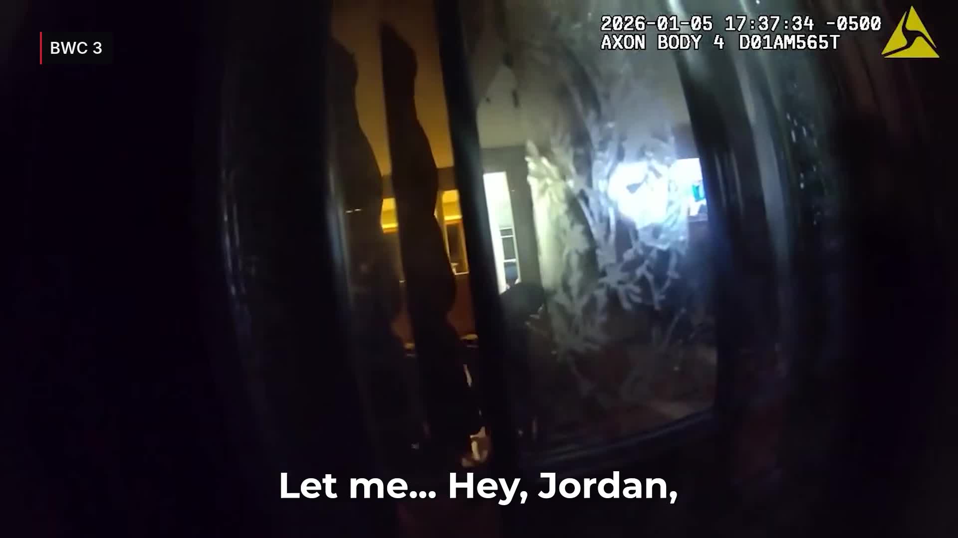 Uncropped frame from the supplied Piscataway Police body-camera footage