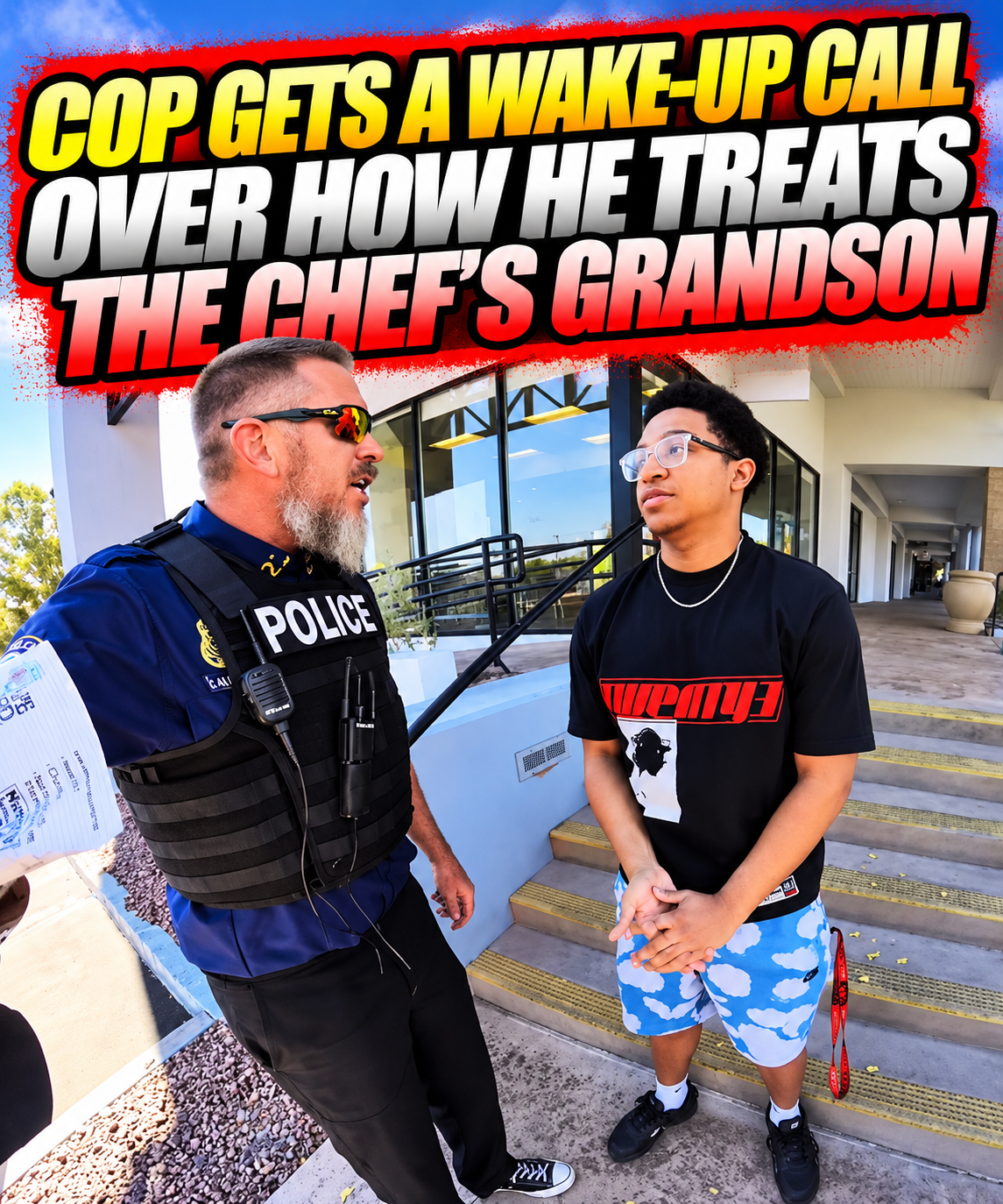 Cop Gets a Wake-Up Call Over How He Treats the Chef’s Grandson