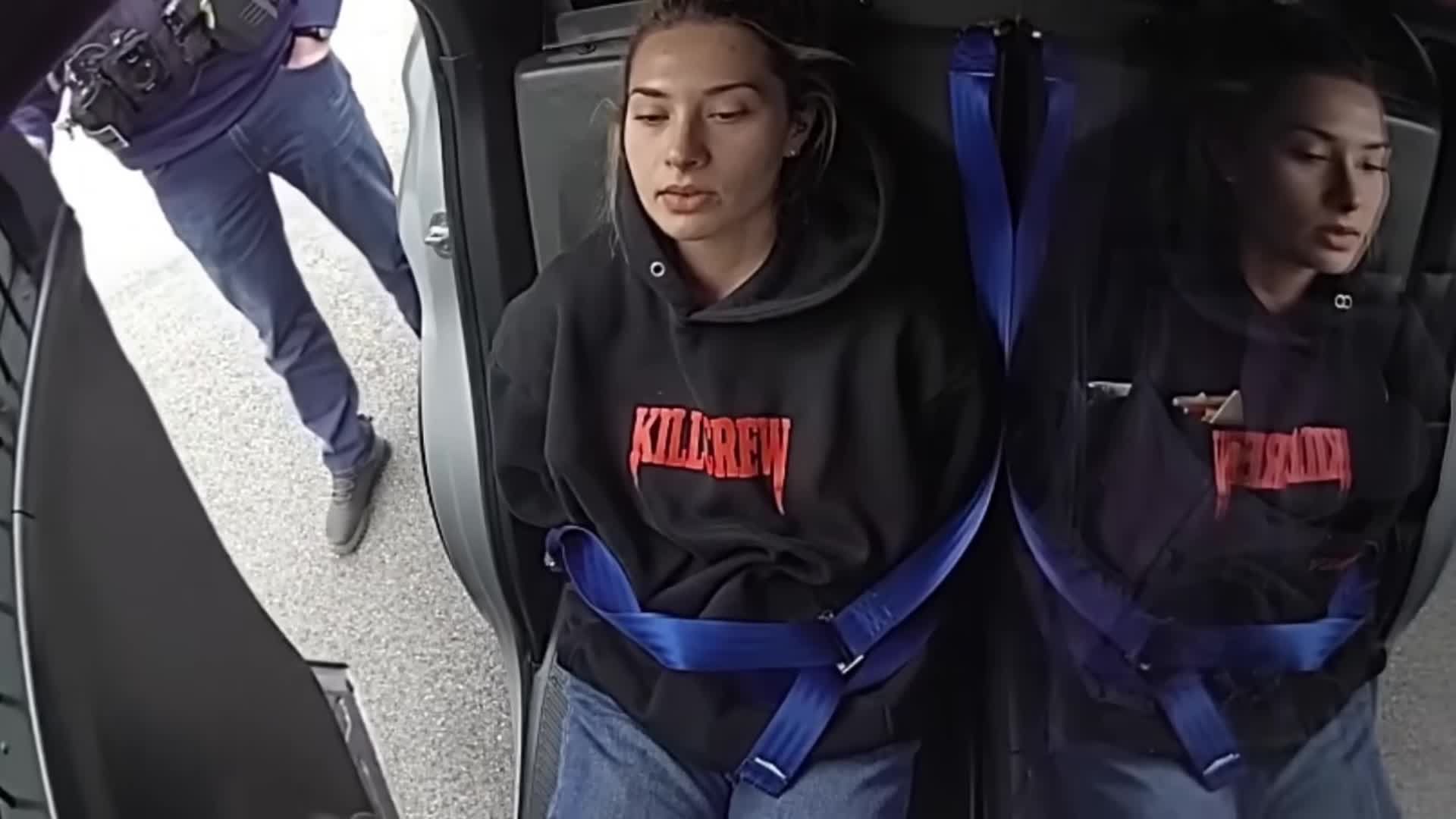 Uncropped frame from the supplied police footage