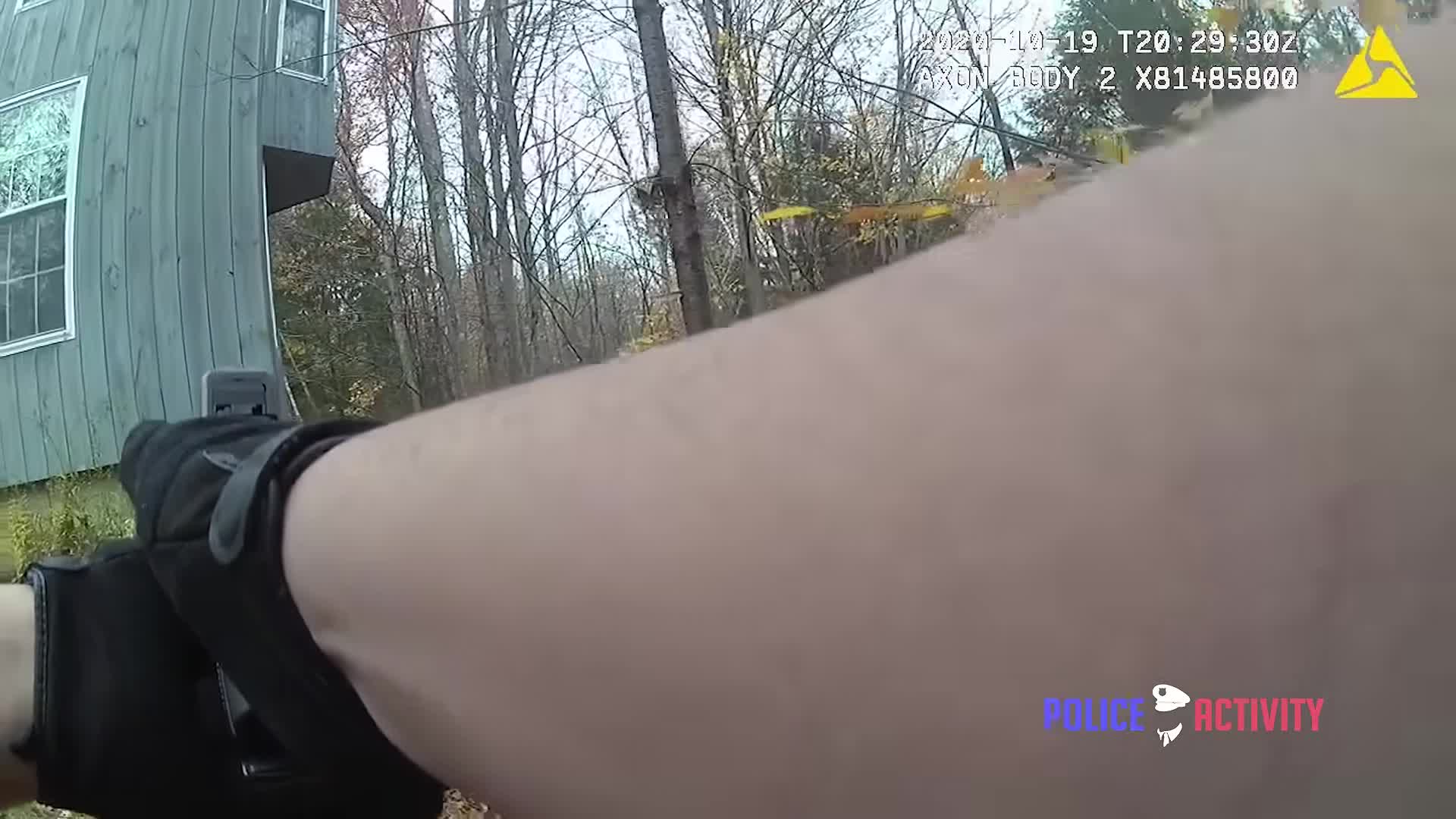 Uncropped frame from the supplied Ethan Freeman body-camera video