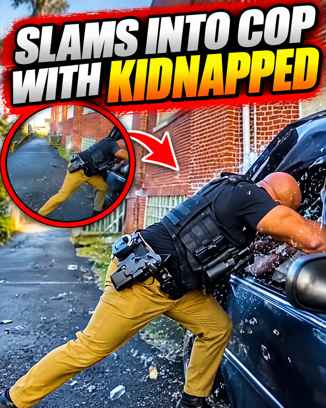 20yo Slams Into Cop With Kidnapped Baby