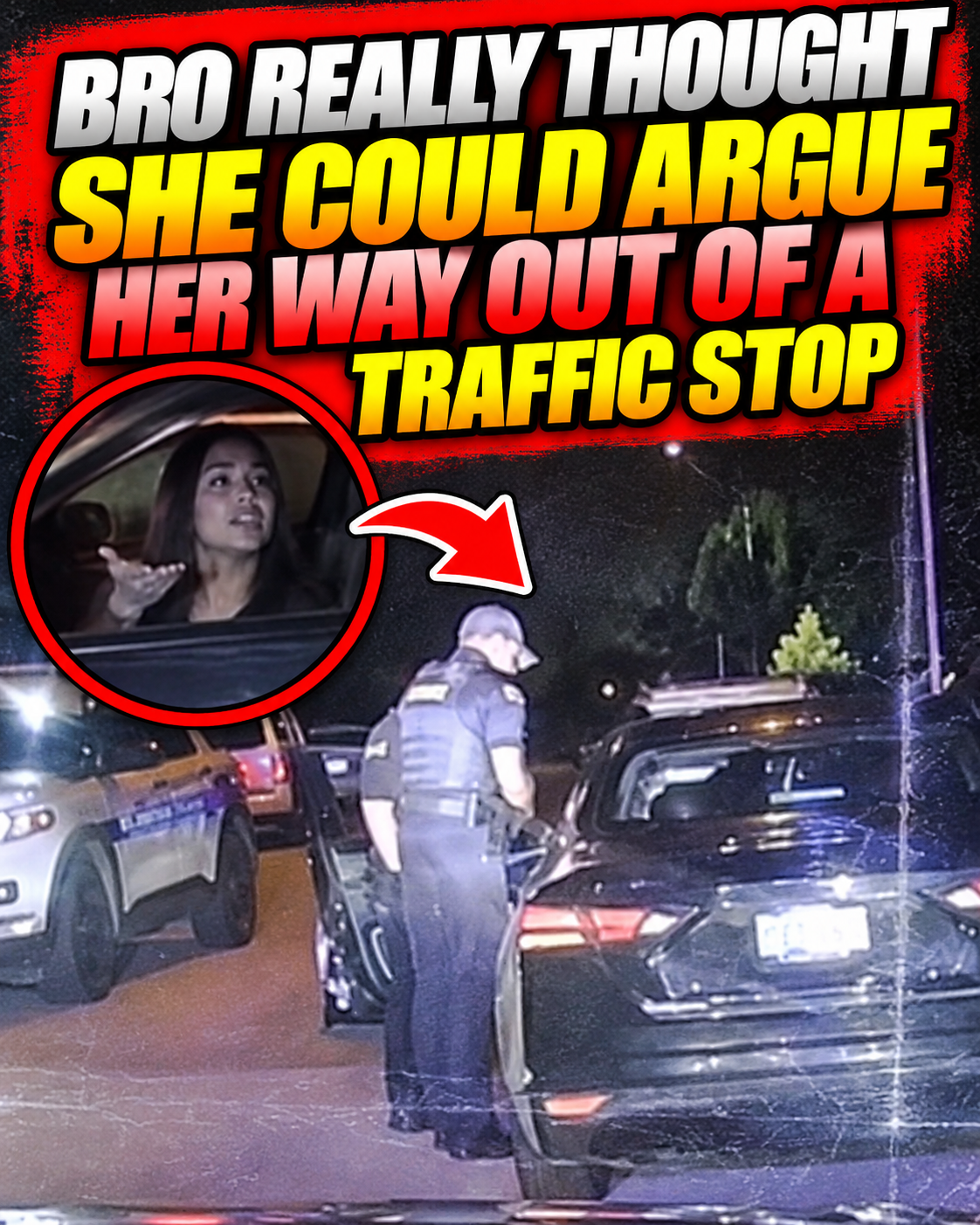 Bro really thought she could argue her way out of a traffic stop