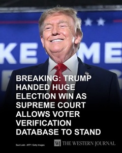 Supreme Court Hands Trump Major Election Win — SAVE Voter Verification Database Cleared to Operate