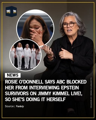 Rosie O’Donnell Says ABC Rejected Epstein Survivors Segment During Her “Jimmy Kimmel Live!” Guest Hosting