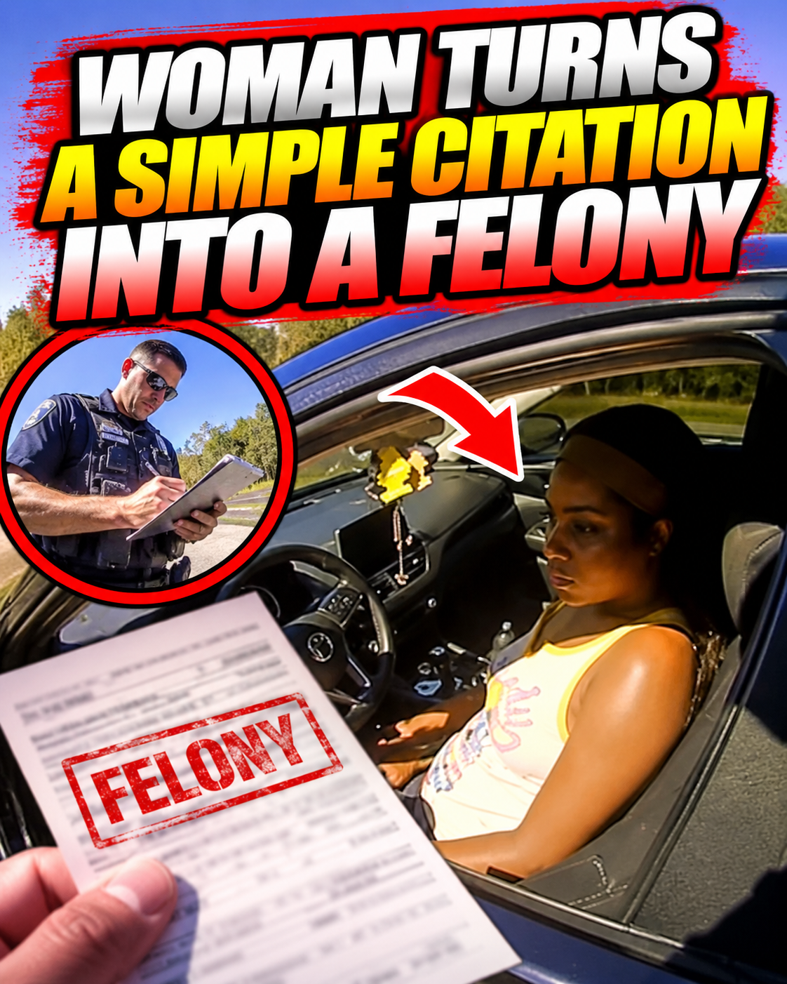 Woman Turns a Simple Citation Into a Felony