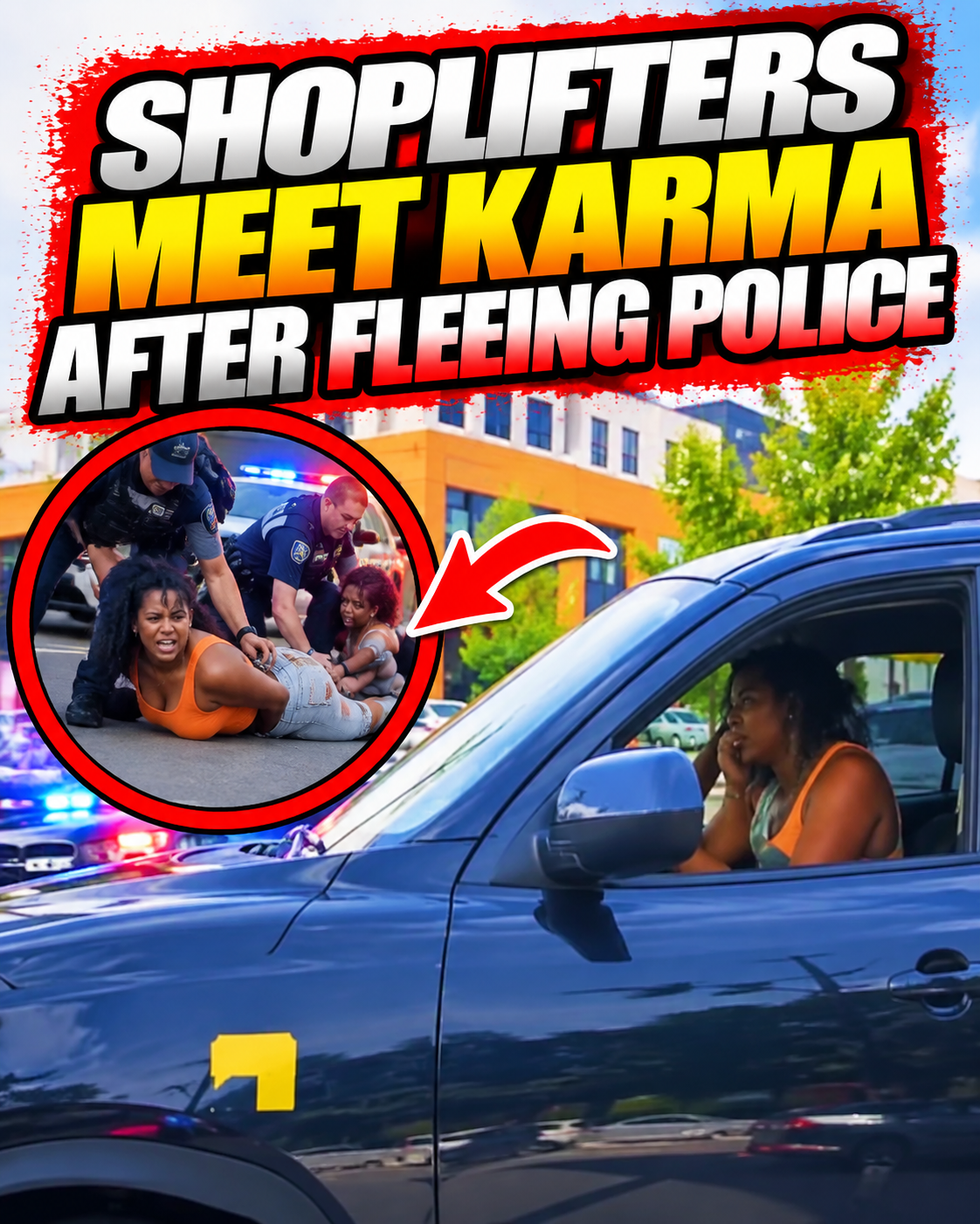 Merchandise thief faces consequences after fleeing from police.