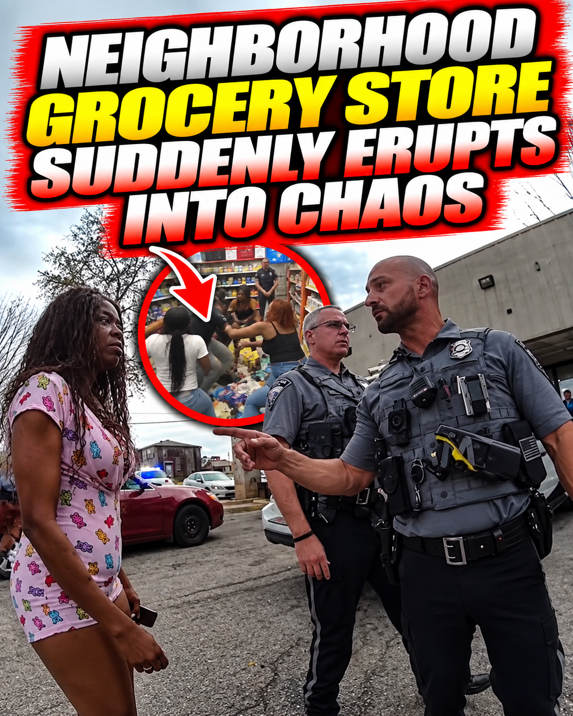 Neighborhood Grocery Store Suddenly Erupts Into Chaos