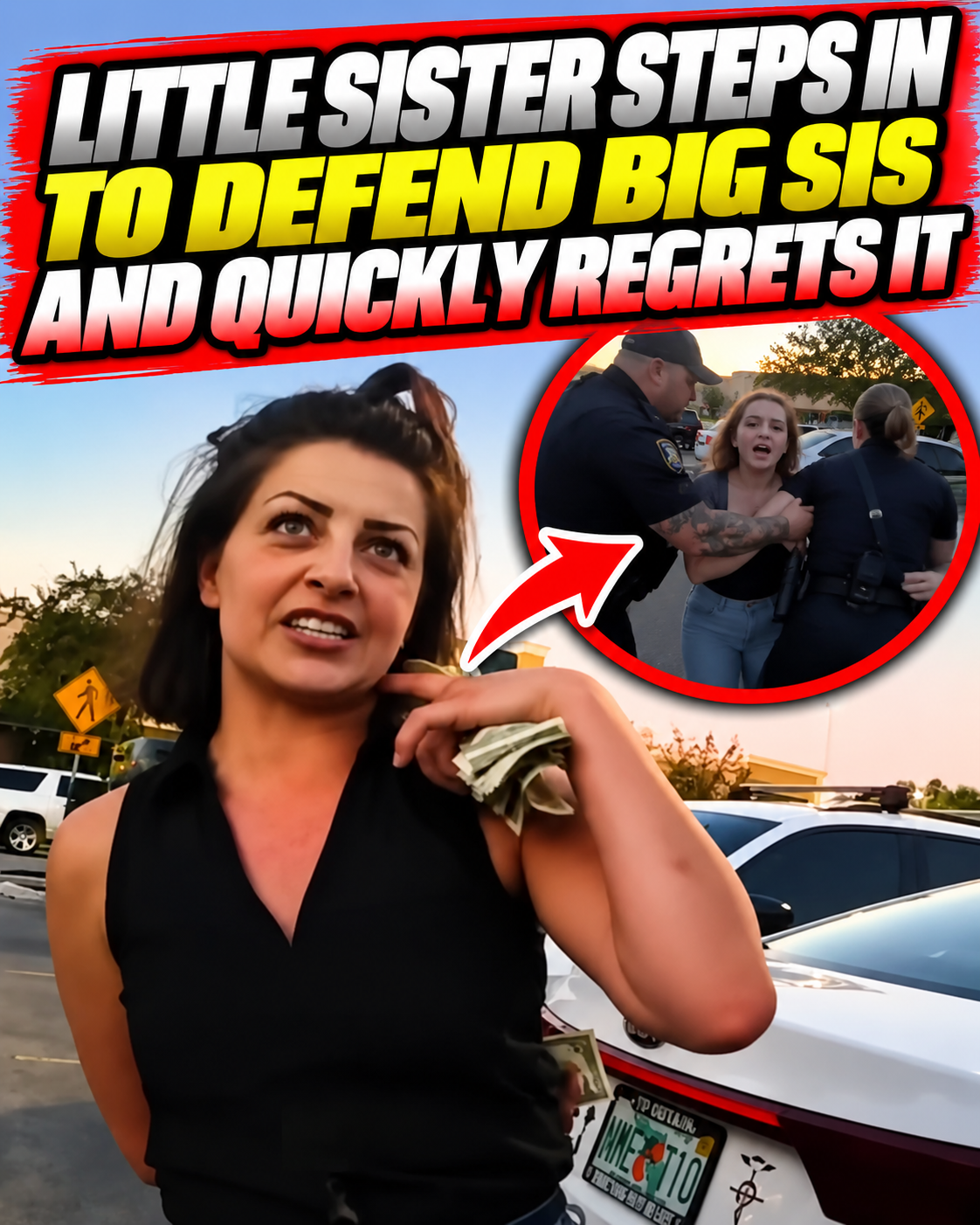 Little Sister Steps In to Defend Big Sis and Quickly Regrets It