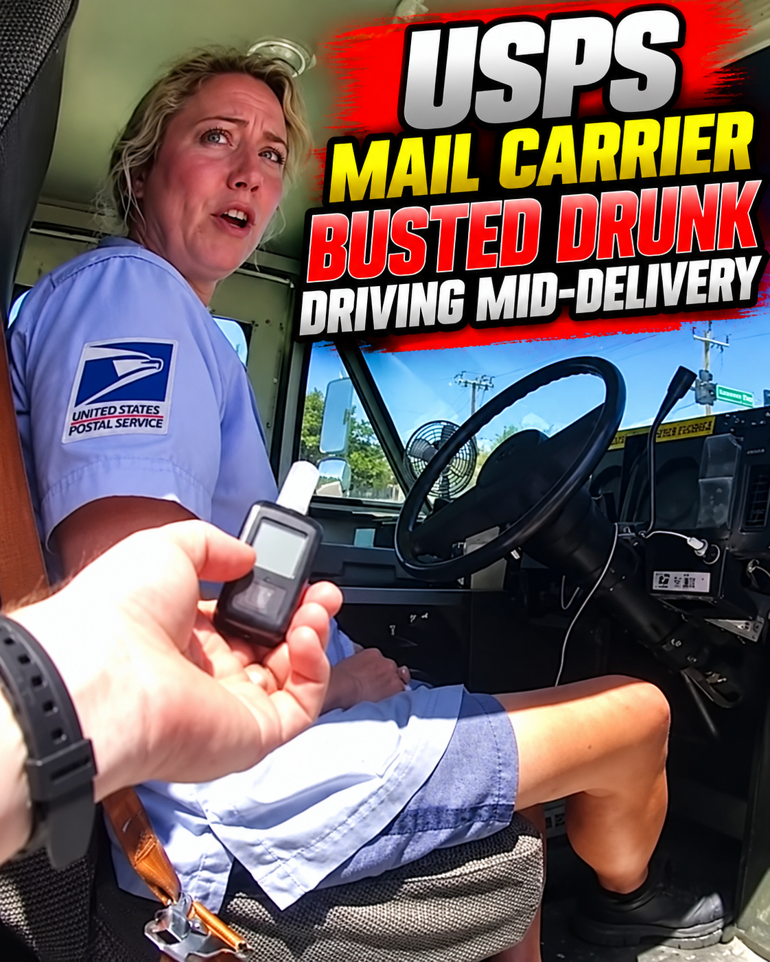 USPS Mail Carrier Busted Drunk Driving Mid-Delivery
