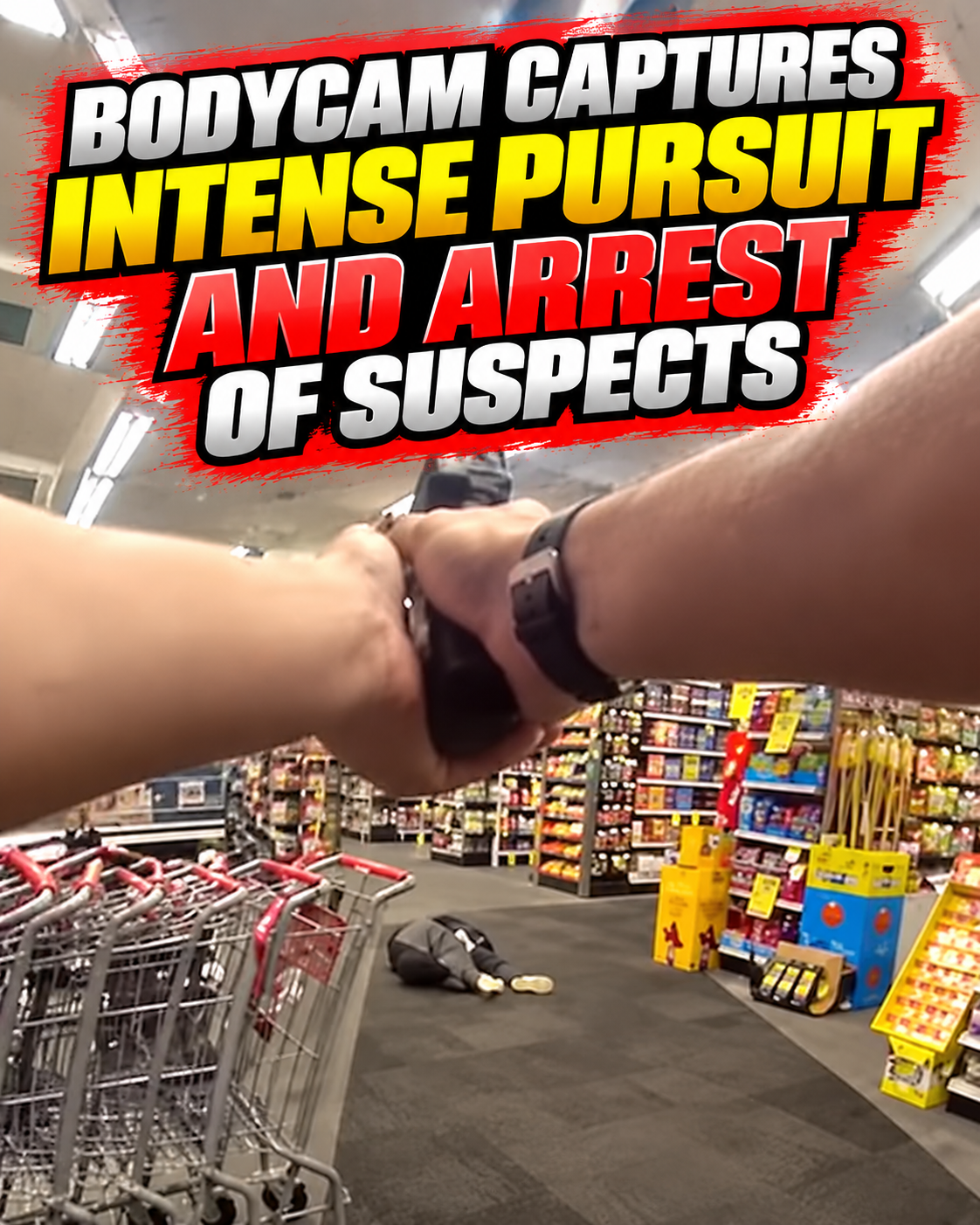 Bodycam Captures Intense Pursuit and Arrest of Suspects
