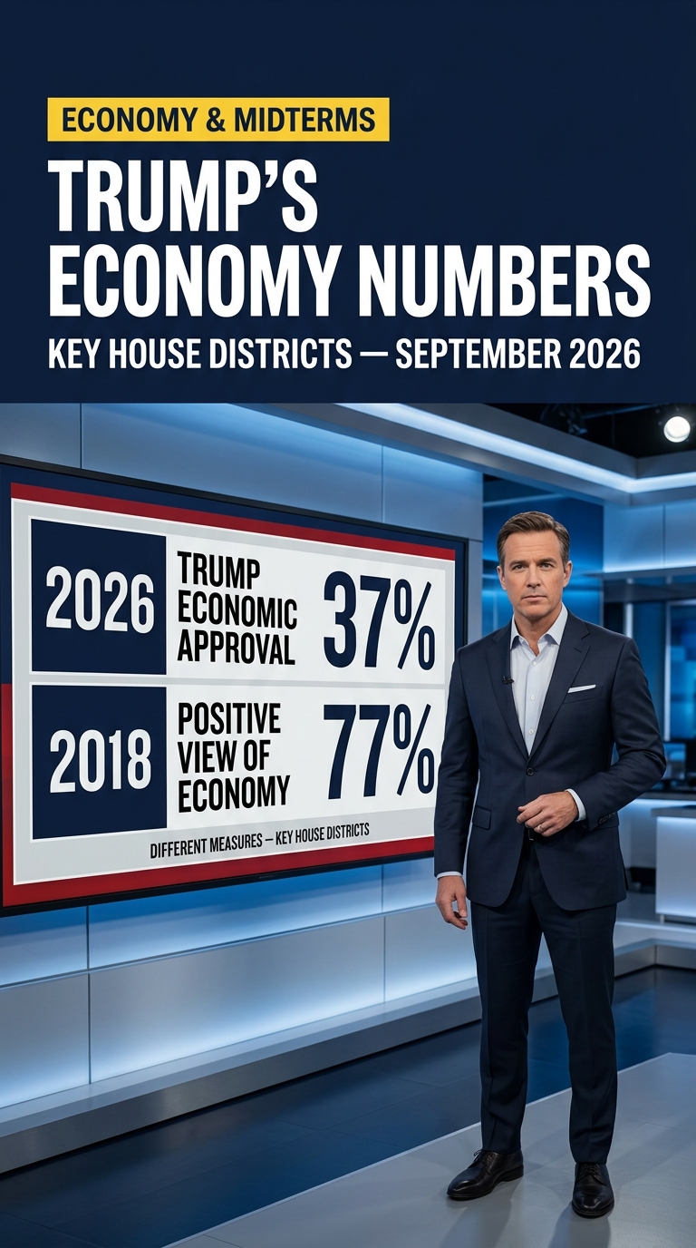 Trump’s Economic Approval Is 37% in Key House Districts — But the 2018 Comparison Needs Context