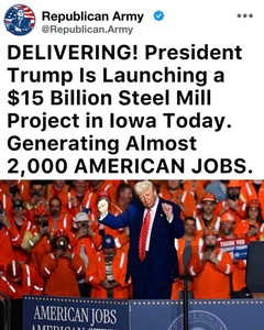 Trump's Steel Tariff Rally: What the Viral Photo Reveals About His Blue-Collar Strategy