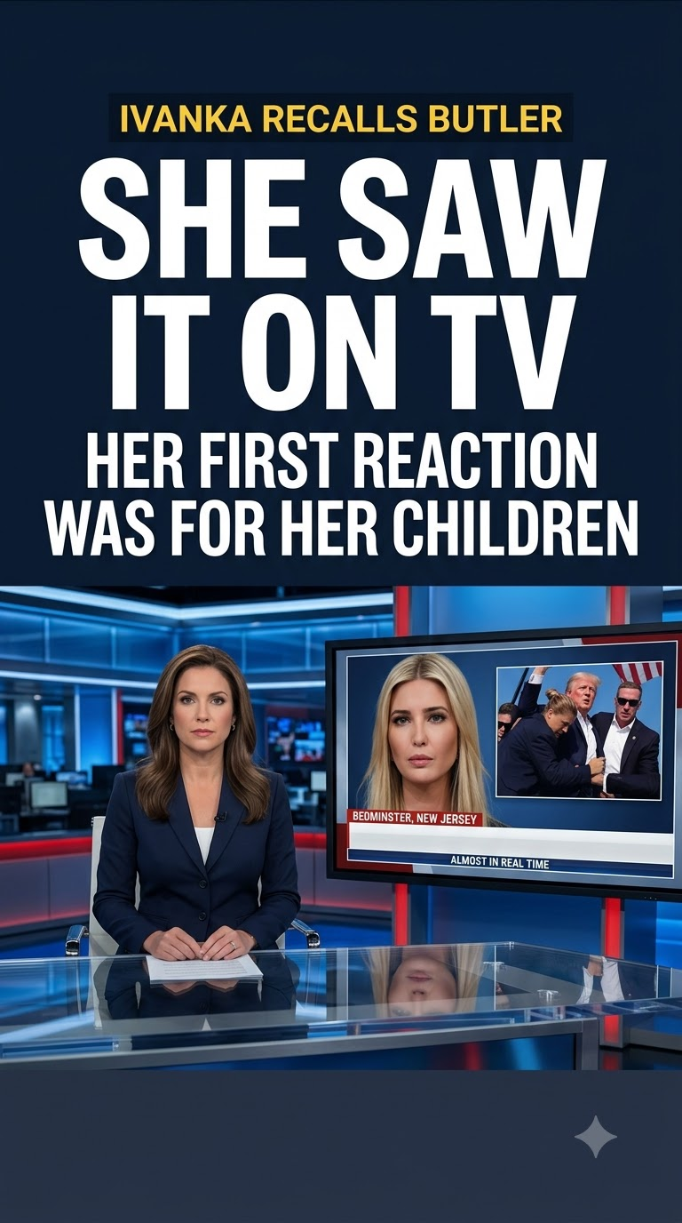 News-style graphic about Ivanka Trump recalling the Butler assassination attempt