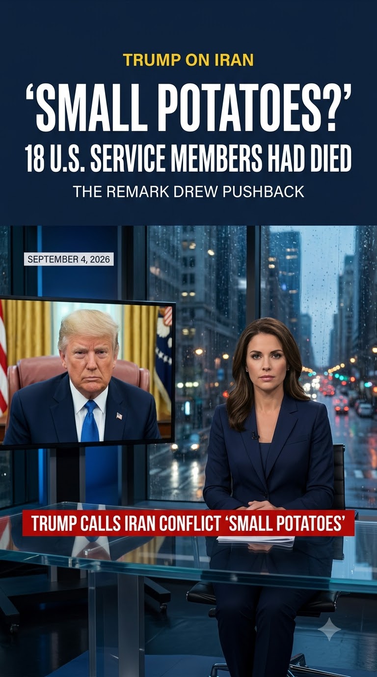 Trump Called the Iran Conflict ‘Small Potatoes’ After 18 U.S. Service Members Died