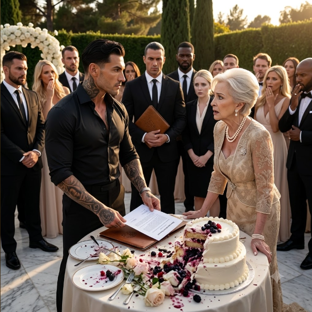 9-A Cruel Woman Forced a Little Boy to Kneel and Pick Up Cake—She Never Expected His Tattooed Mafia Father to Arrive
