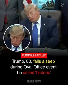 Trump Appears to Doze Off During Oval Office Event — Photo Goes Viral as Critics Question His Stamina
