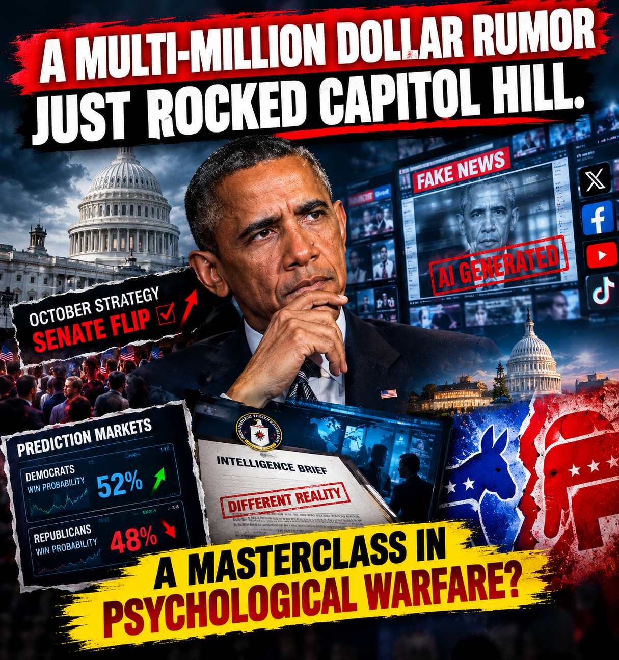 Viral Obama Deepfake Rumors Collide With a High-Stakes Senate Campaign