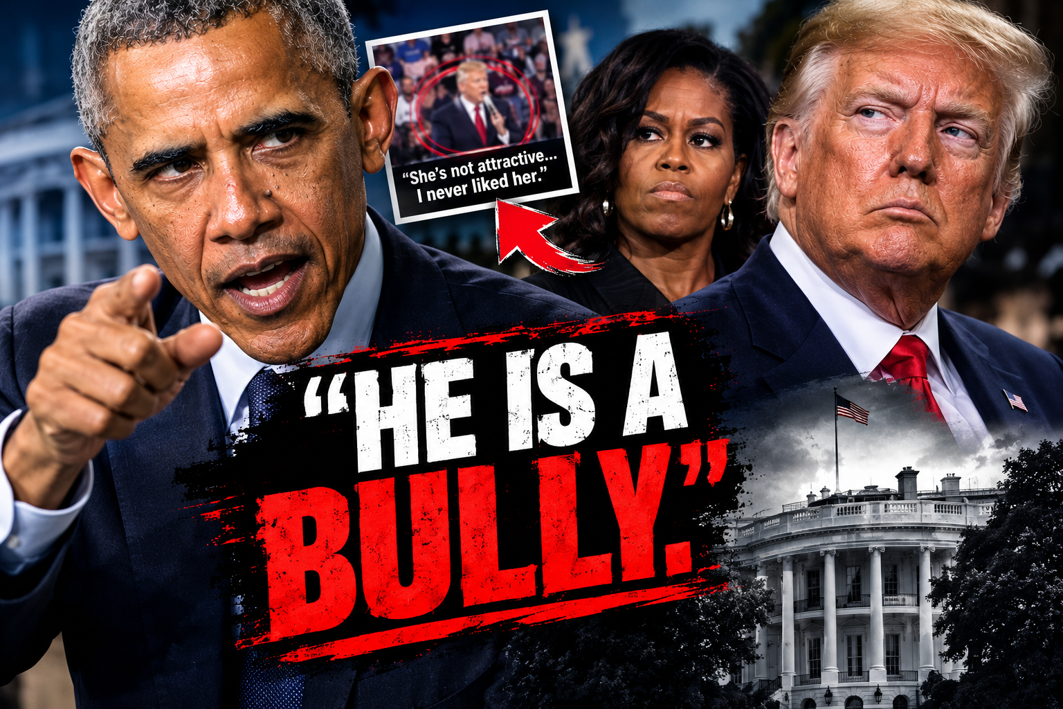 Obama–Trump Clash Intensifies After White House Incident Involving Michelle Obama