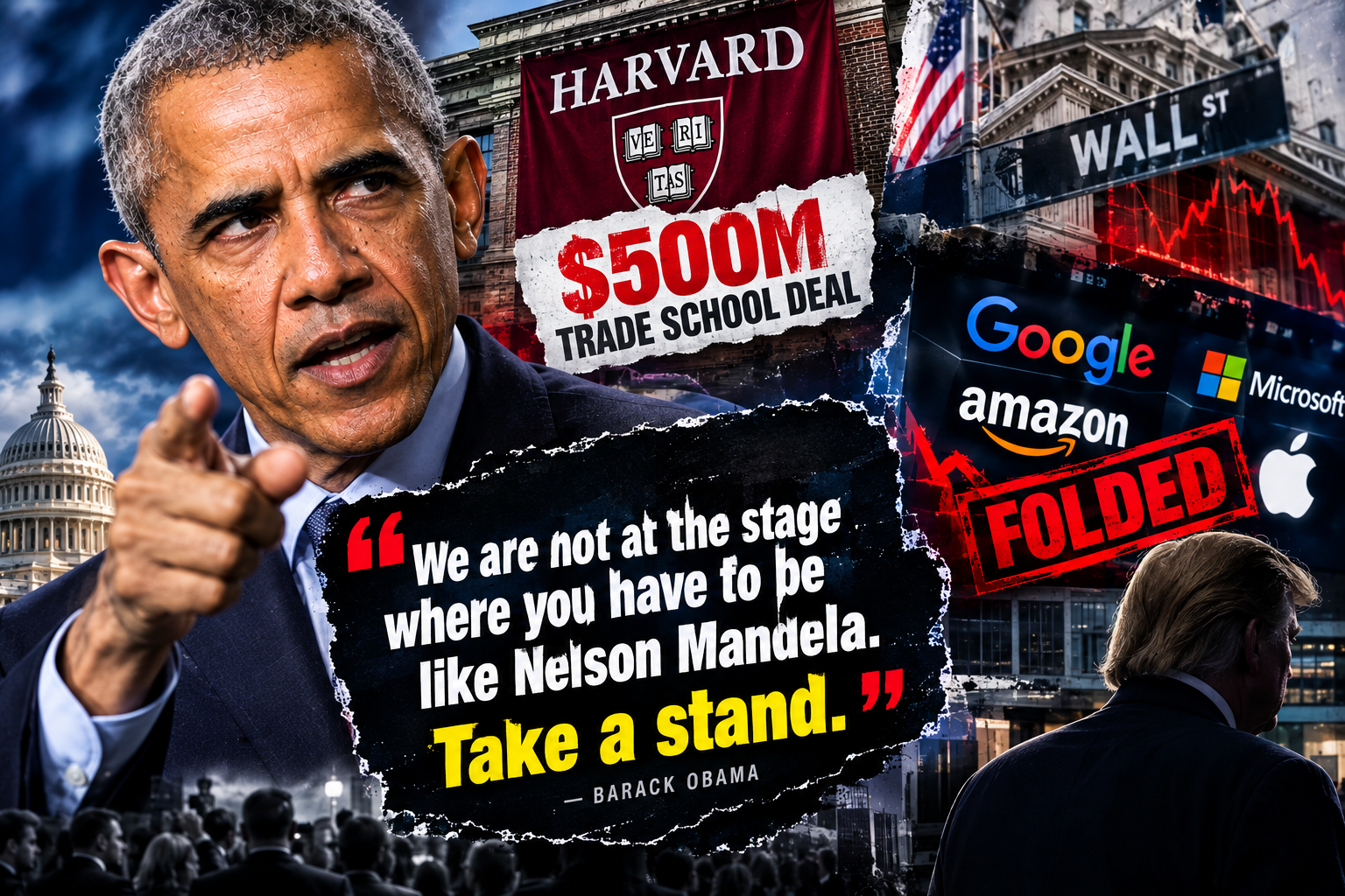 Obama’s “Take a Stand” Warning Resurfaces as Trump Administration Pressures Harvard and Corporate America