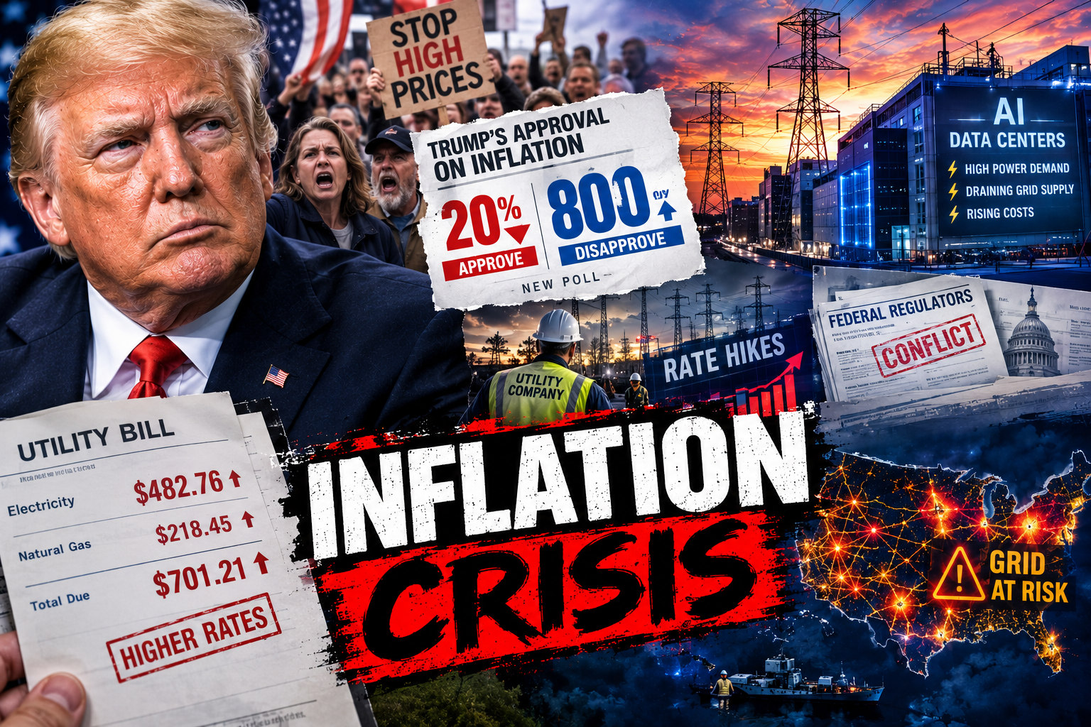 The Inflation–Power Grid Fight: What the New Numbers Actually Show About Trump, Electricity Rates and AI Data Centers
