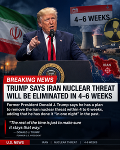 Trump Claims He Eliminated Iran’s Nuclear Threat ‘In One Night’