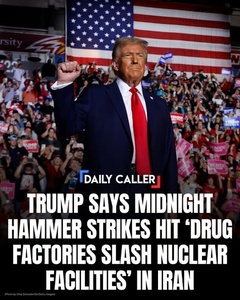 Trump Says Iran’s Nuclear Sites Were Also “Drug Factories” During Midnight Hammer Strikes