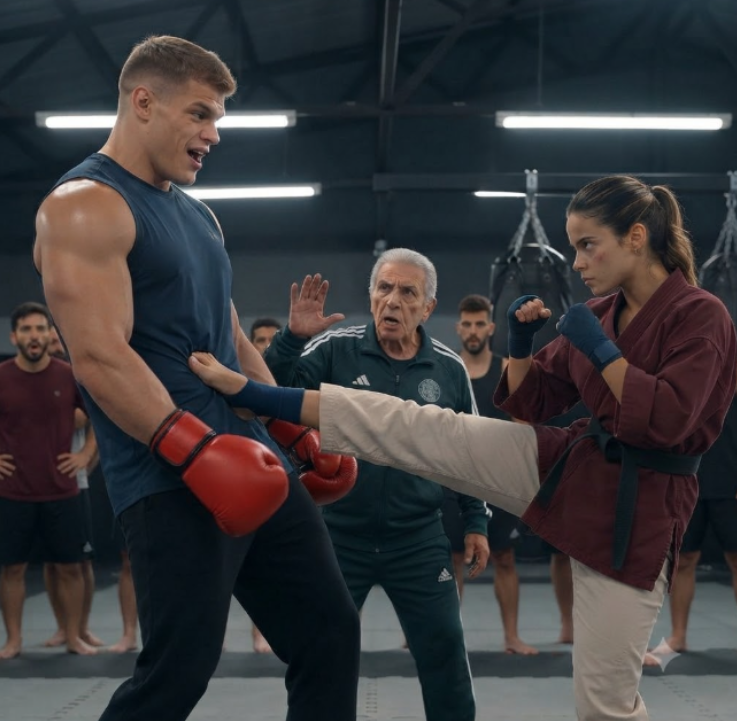 40-ELE DERRUBOU A LUTADORA E MANDOU ELA FICAR NO CHÃO… MAS NÃO SABIA O QUE ELA ESCONDIA NAS PERNAS 😱🥊