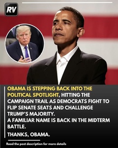 Obama Steps Back Into the Political Spotlight as Democrats Target Trump’s Senate Majority