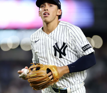 After the Game 2 ALDS loss, Yankees youngster George Lombard Jr. takes full responsibility and sends an emotional thank you to the veteran teammate who stayed behind to encourage him