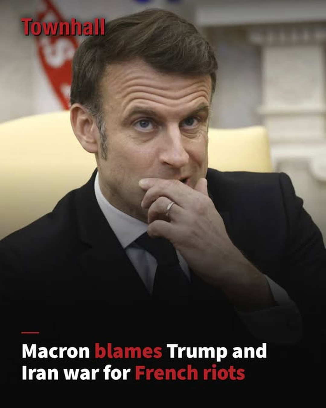 Macron Points to Trump's Iran War as France Erupts in Riots, Sparking New Political Clash