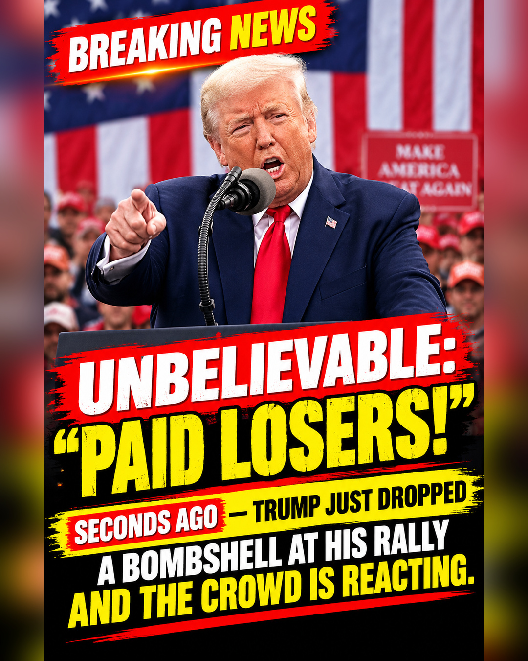 Trump Calls Protesters ‘Losers’ During Heated New York Rally, Claims They Are Paid Political Actors