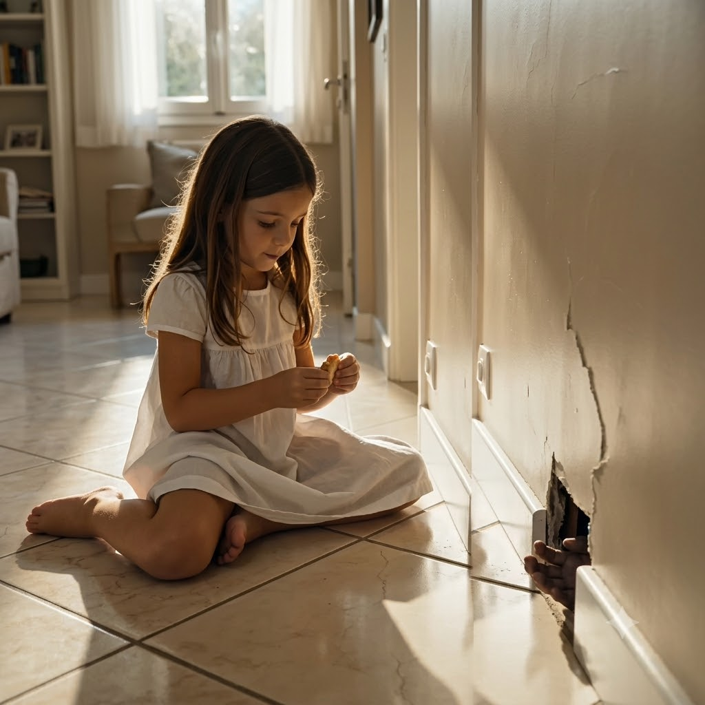 66F Il a Découvert une Enfant Cachée dans le Mur… Puis Elle Lui a Révélé un Secret Bouleversant !