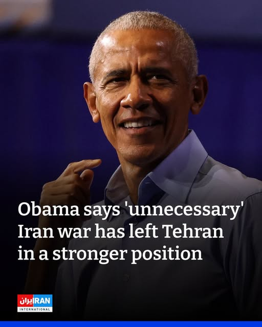Obama Says Trump’s ‘Unnecessary’ Iran War Has Strengthened Tehran, Raising Questions Over U.S. Strategy