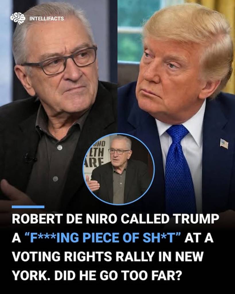 Robert De Niro’s Explosive Trump Rebuke: “Keep Your F***ing Hands Off Our Vote” — Hollywood Enters the 2026 Midterm Fight
