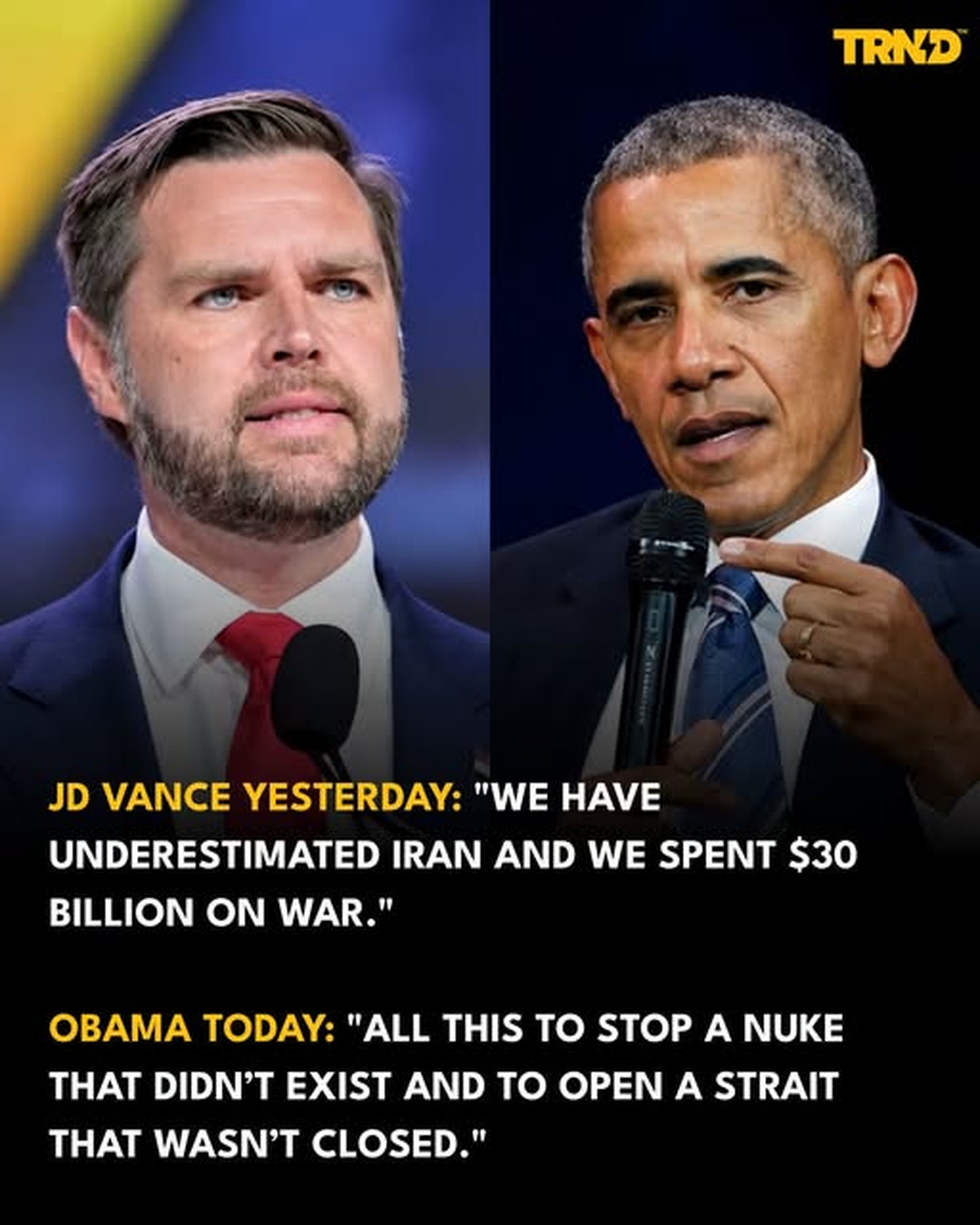 Iran War Costs Top $47 Billion as Obama Challenges Trump’s Strategy and Vance Faces Questions Over U.S. Miscalculations