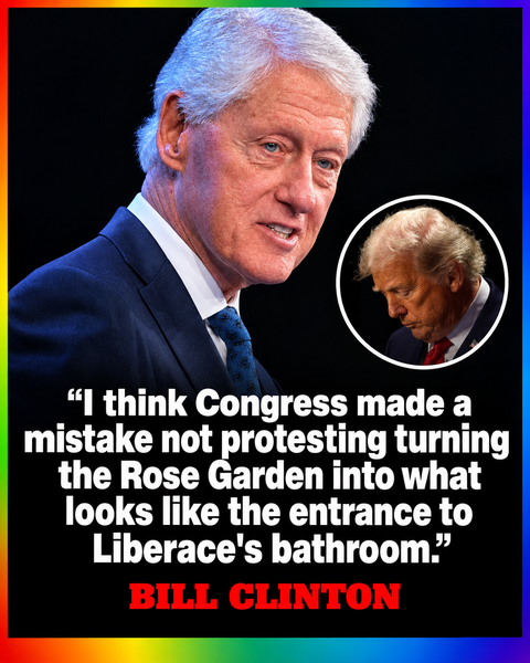 Bill Clinton Mocks Trump’s Rose Garden Redesign as ‘Liberace’s Bathroom’
