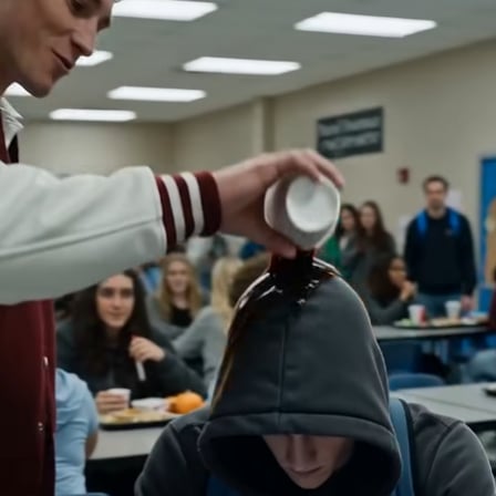  Part 2: The bully flinched, expecting a punch.