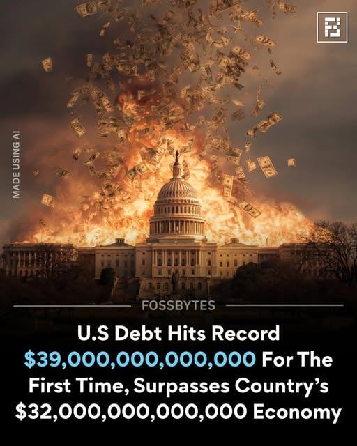 U.S. National Debt Surges Past $39 Trillion Weeks Into Iran Conflict