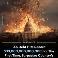 U.S. National Debt Surges Past $39 Trillion Weeks Into Iran Conflict