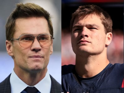New Patriots Icon Drake Maye Defends Legend Tom Brady Amid Calls to Tear Down His Statue at Gillette Stadium Following Recent Controversies
