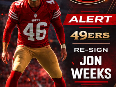 49ers Add Quality by Re-Signing Veteran Long Snapper Jon Weeks – 40-Year-Old Player Has Never Missed an NFL Game